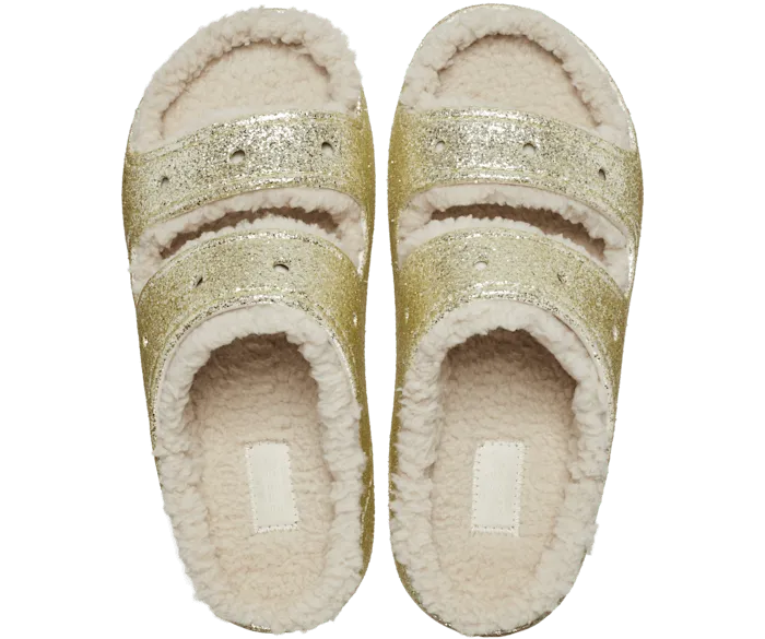 Classic Cozzzy Glitter II Sandal Stucco Women Crocs Sandals