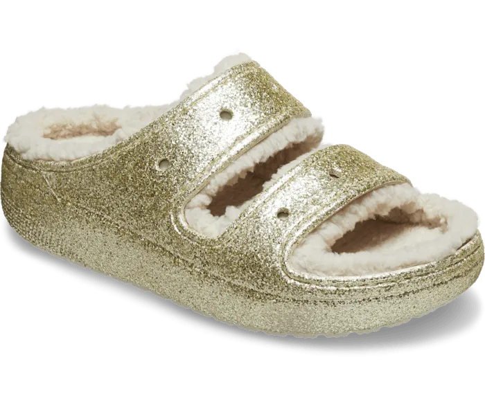 Classic Cozzzy Glitter II Sandal Stucco Women Crocs Sandals