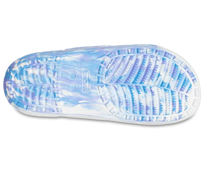 Classic Marbled Sandal White Oxygen Women Crocs Slides