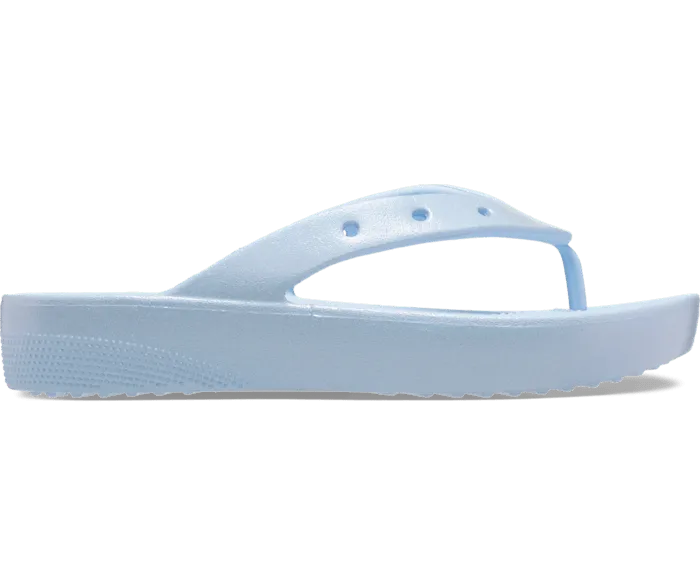 Classic Platform Meta Pearl Flip Blue Calcite Women Crocs Slides