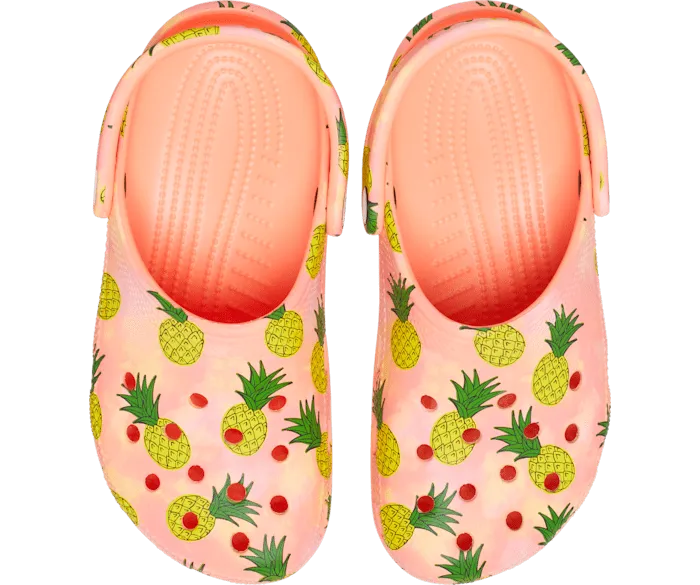 Classic Retro Resort Clog Papaya Multi Men Crocs Clogs