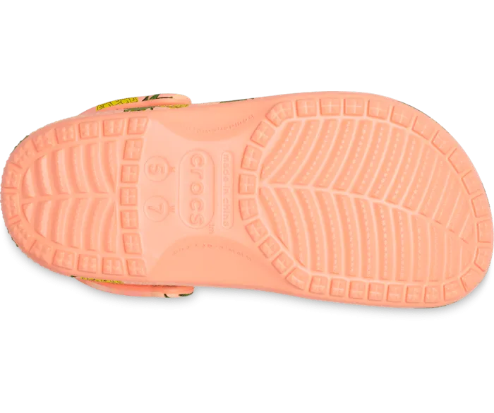 Classic Retro Resort Clog Papaya Multi Men Crocs Clogs