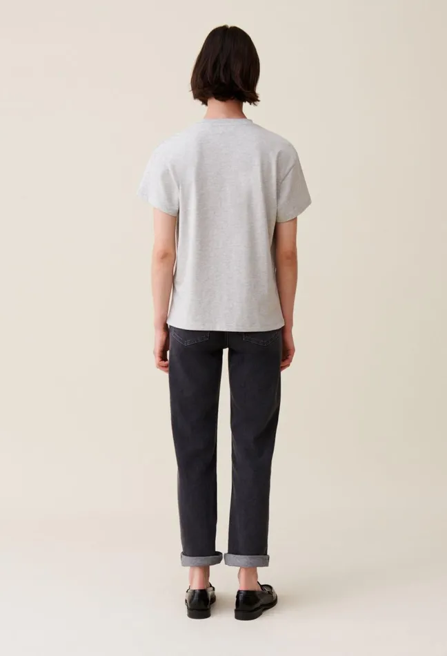 Claudie Pierlot 29 Me039s Of The Month TShirt 8211 062924 Mottled Grey Women TShirts Claudie Pierlot 29 Me039s Of The Month TShirt 8211 062924 Mottled Grey Women TShirts