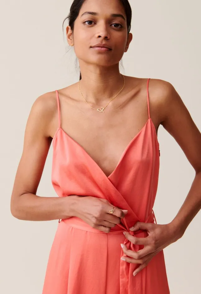 Claudie Pierlot Belted Mandarin Jumpsuit Mandarin Women Jumpsuits