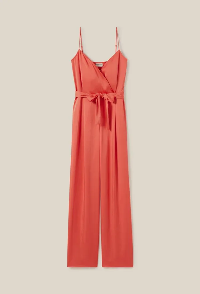 Claudie Pierlot Belted Mandarin Jumpsuit Mandarin Women Jumpsuits