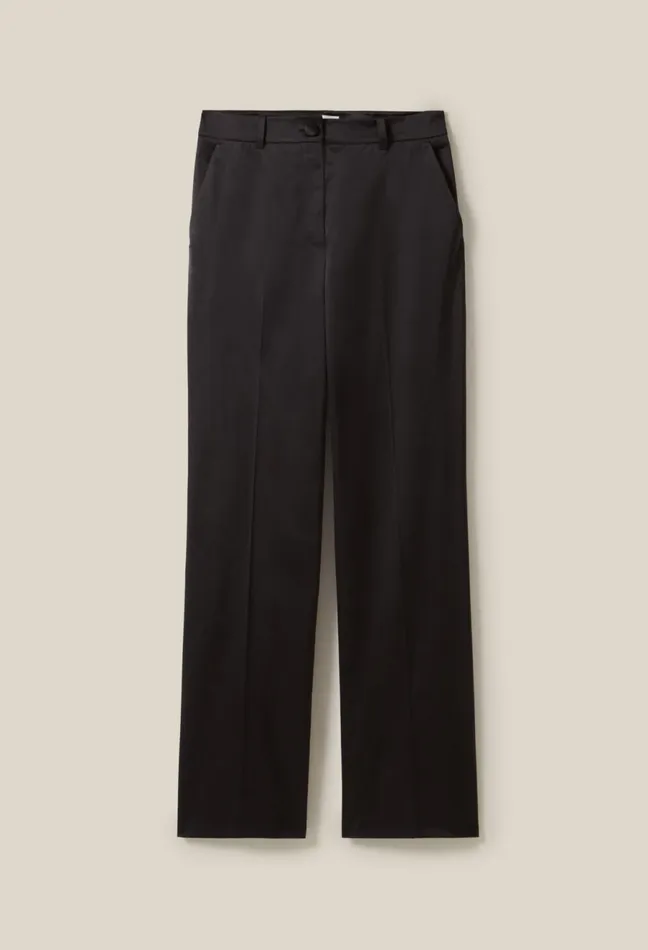 Claudie Pierlot Black Slim Satin Trousers Women Jeans And Trousers Claudie Pierlot Black Slim Satin Trousers Women Jeans And Trousers
