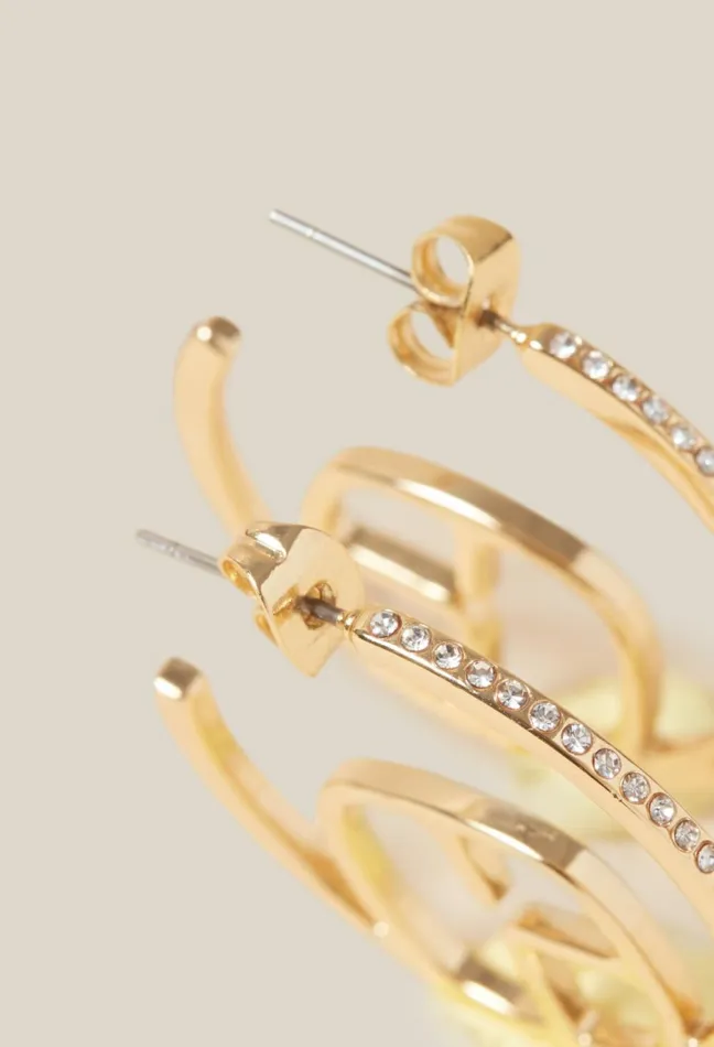 Claudie Pierlot Golden Cp Single Hoop Earring Women Jewellery And Scrunchies Claudie Pierlot Golden Cp Single Hoop Earring Women Jewellery And Scrunchies