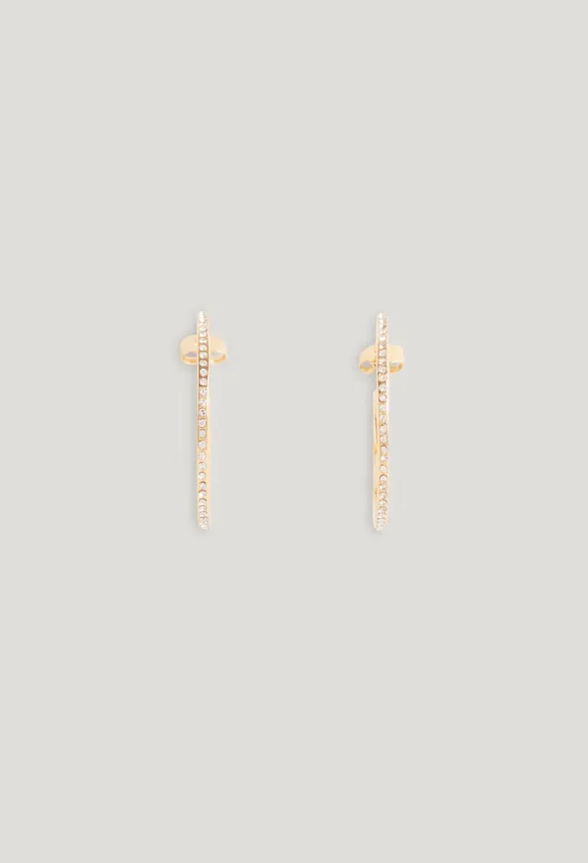Claudie Pierlot Golden Cp Single Hoop Earring Women Jewellery And Scrunchies Claudie Pierlot Golden Cp Single Hoop Earring Women Jewellery And Scrunchies