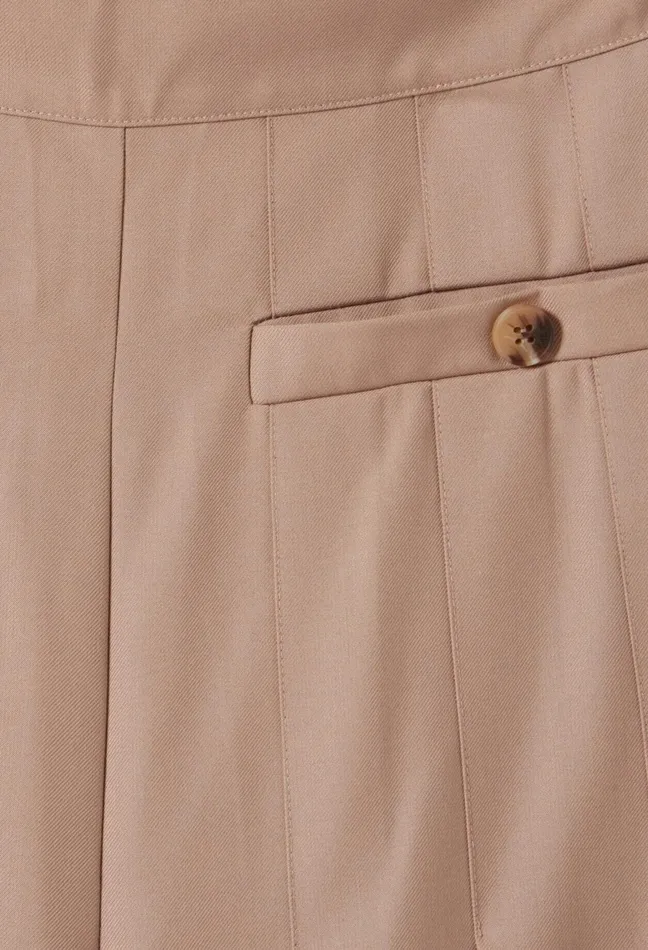Claudie Pierlot HighWaisted Pleated Trousers Beige Women Jeans And Trousers Claudie Pierlot HighWaisted Pleated Trousers Beige Women Jeans And Trousers