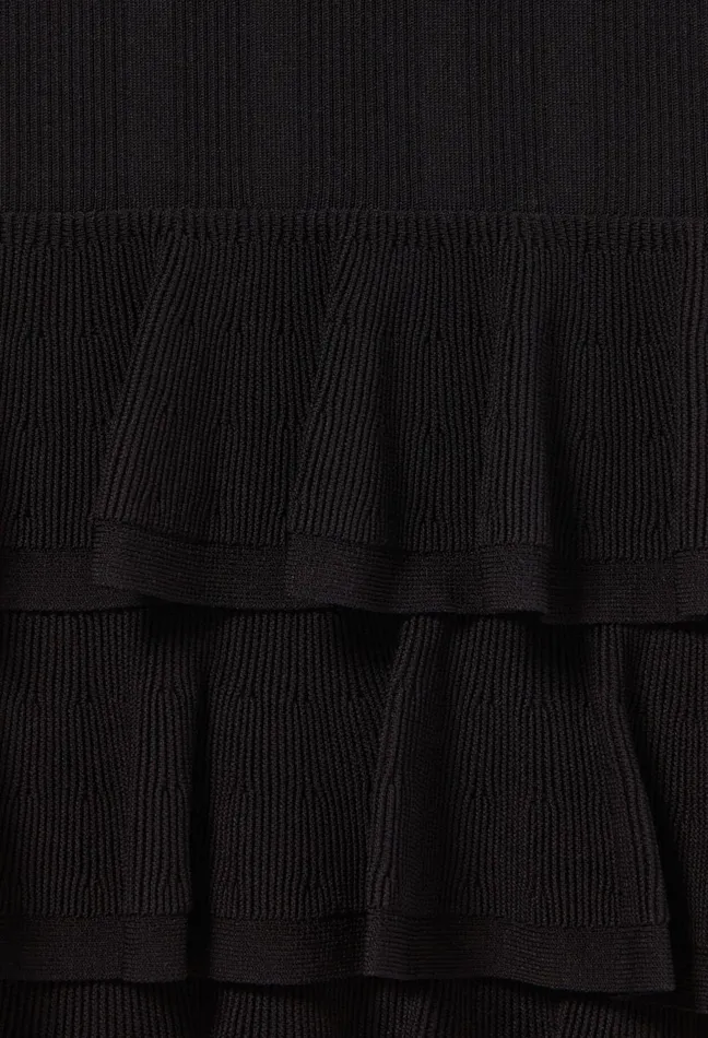 Claudie Pierlot Short FineKnit Dress Black Women Dresses