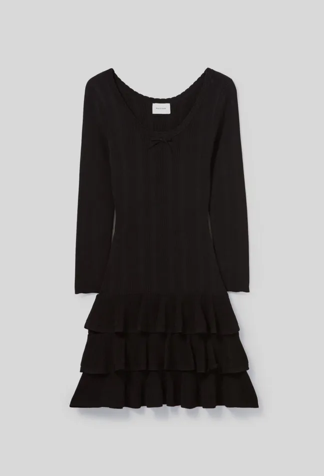 Claudie Pierlot Short FineKnit Dress Black Women Dresses