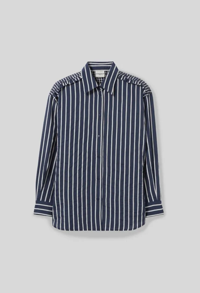 Claudie Pierlot Striped Fluid Shirt Dualcolor Women Tops And Shirts