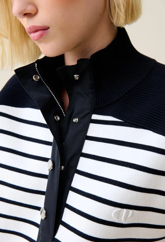 Claudie Pierlot Sweatshirt Minimum Marinire Dualcolor Women Sweatshirts Claudie Pierlot Sweatshirt Minimum Marinire Dualcolor Women Sweatshirts