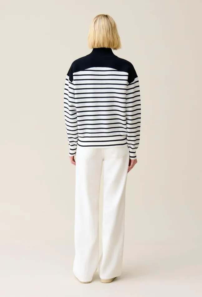 Claudie Pierlot Sweatshirt Minimum Marinire Dualcolor Women Sweatshirts Claudie Pierlot Sweatshirt Minimum Marinire Dualcolor Women Sweatshirts