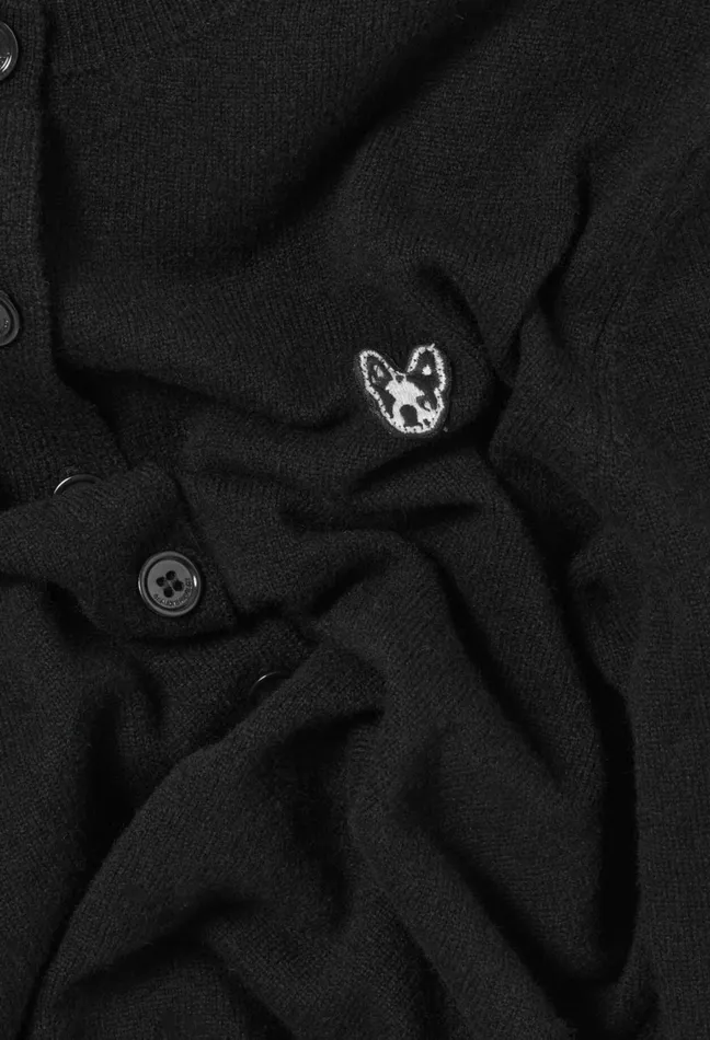 Claudie Pierlot Toto Jean Wool Cardigan Black Women Knitwear And Cardigans