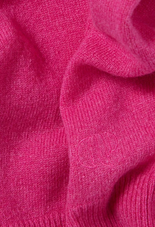 Claudie Pierlot Wool Jumper With High Neck Pink Women Knitwear And Cardigans Claudie Pierlot Wool Jumper With High Neck Pink Women Knitwear And Cardigans