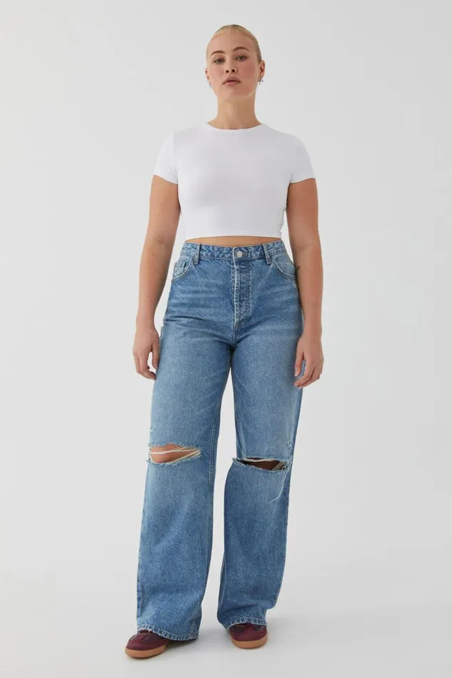 Clothing Supr Jeans High Rise Wide Jean Naples Blue