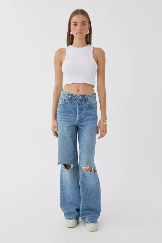 Clothing Supr Jeans High Rise Wide Jean Naples Blue