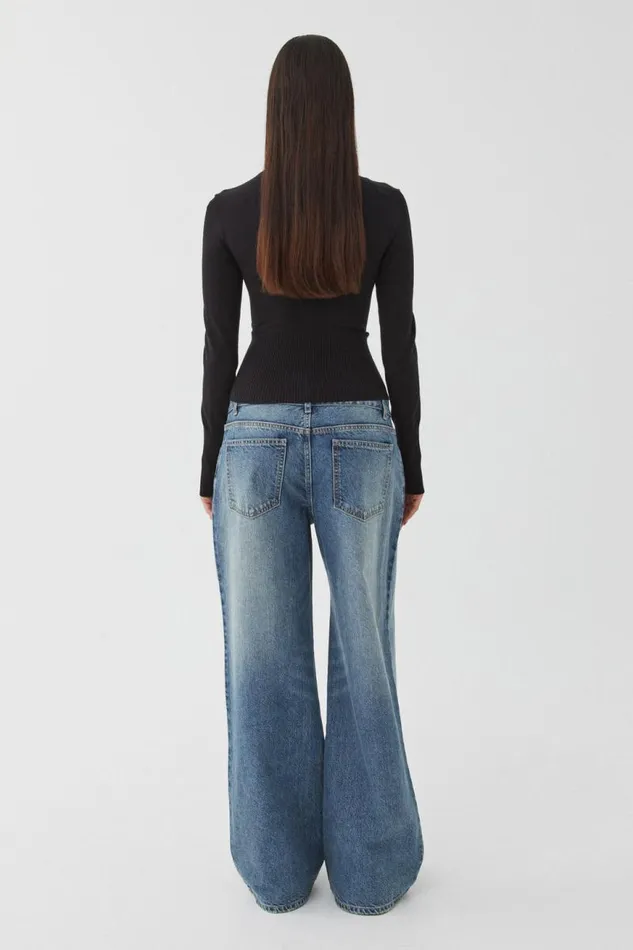 Clothing Supr Knitwear Cassie Button Through Knit Cardi Black