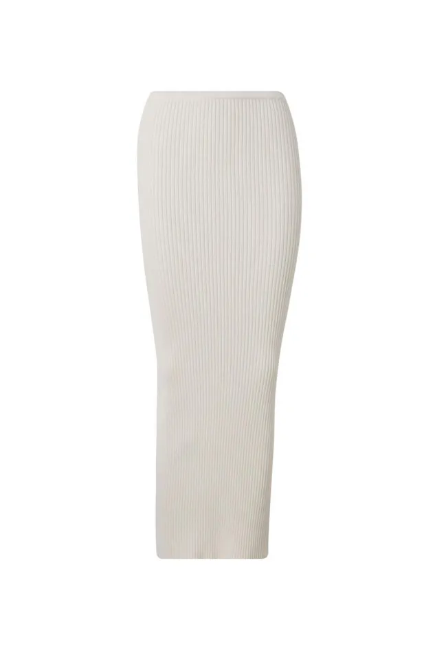 Clothing Supr Knitwear Kenzie Knit Maxi Skirt Meringue White