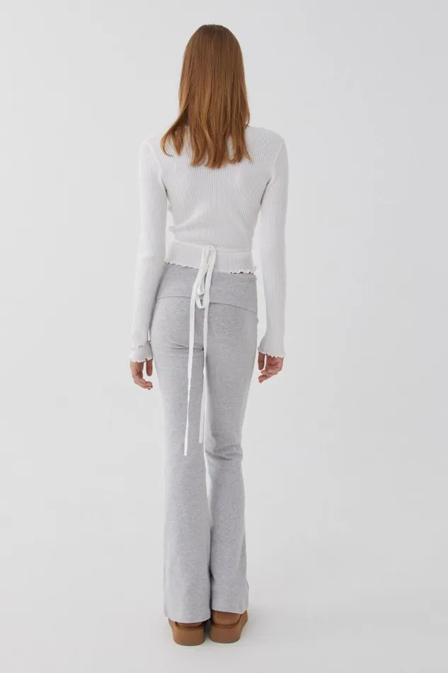Clothing Supr Knitwear Lani Wrap Knit Top White