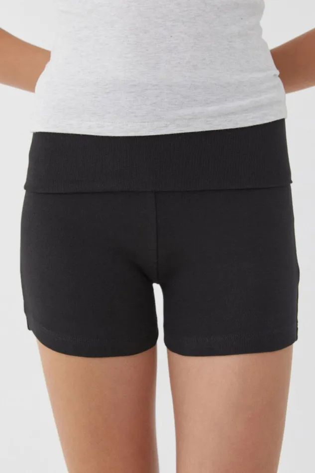 Clothing Supr Shorts Fold Back Booty Short Black