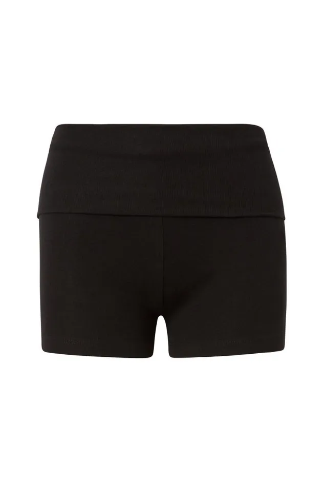 Clothing Supr Shorts Fold Back Booty Short Black