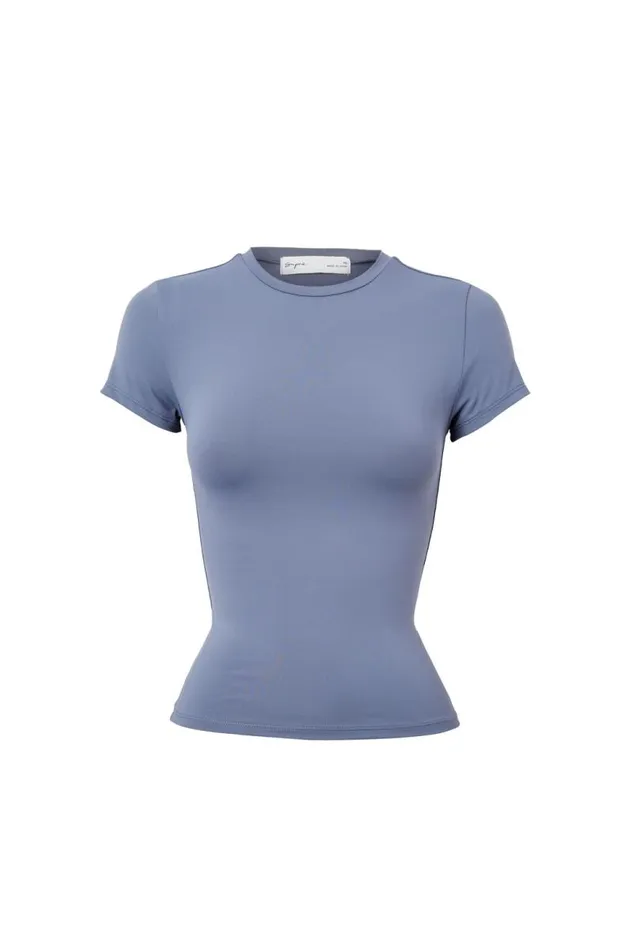Clothing Supr T Shirts Luxe Longline Tee Zephyr Blue