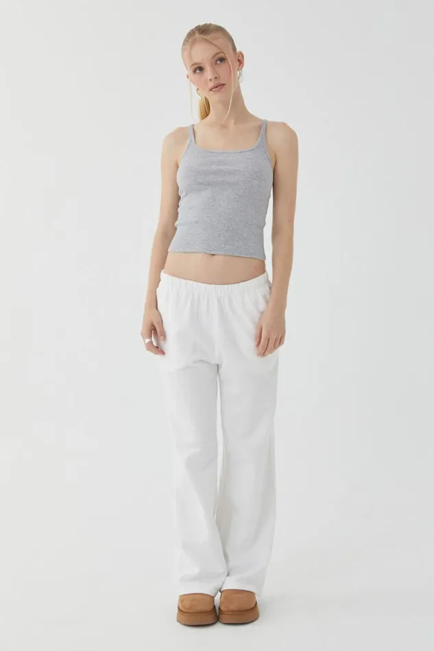 Clothing Supr Tank Tops Paris Scoop Neck Tank Grey Marle
