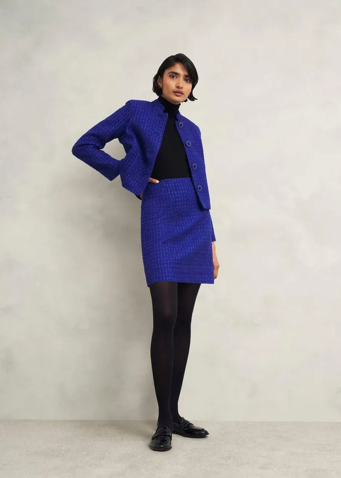 Coats and Jackets Women HOBBS Khloe Jacket With Wool Cobalt
