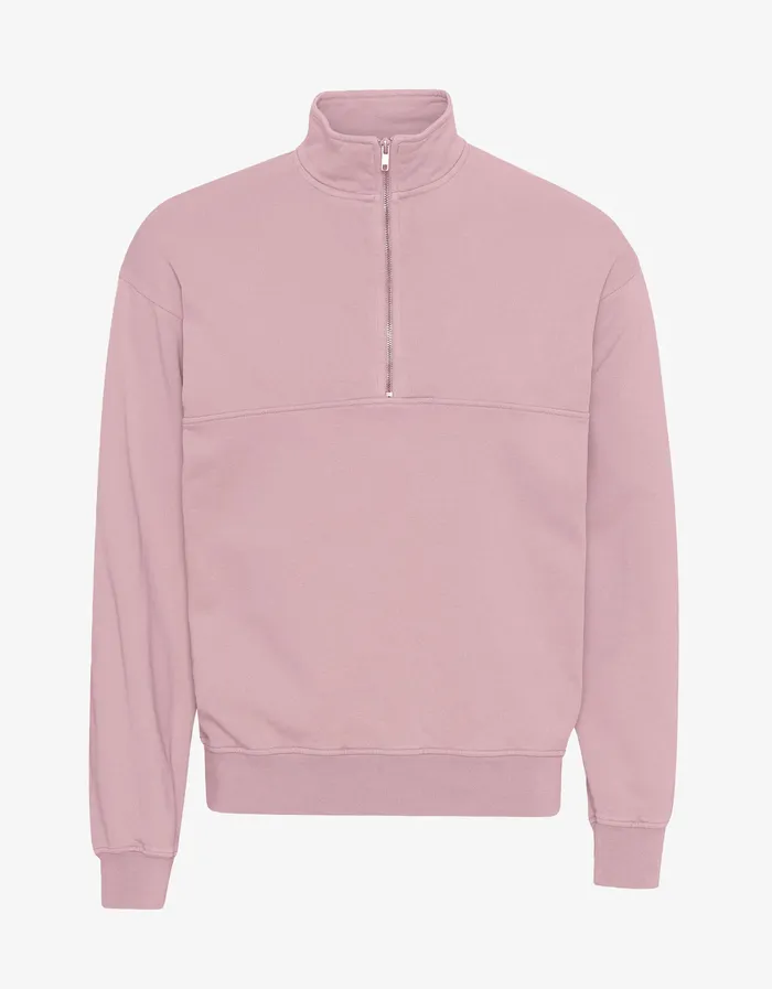 Colorfulstandard Quarter Zips Women Organic Quarter Zip 8211 Faded Pink