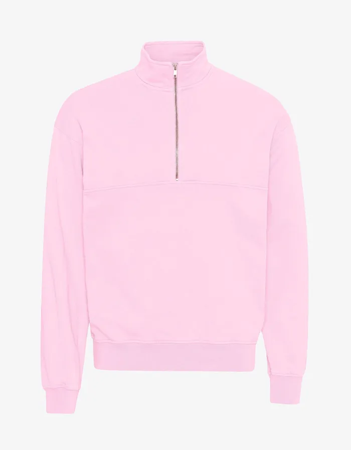 Colorfulstandard Quarter Zips Women Organic Quarter Zip 8211 Flamingo Pink