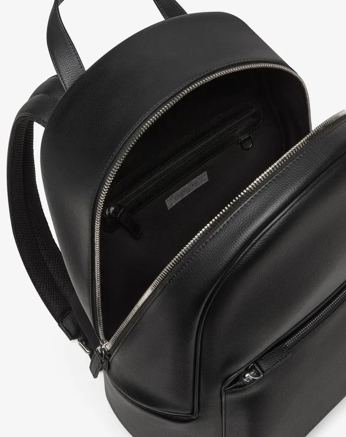 Corneliani Bags And Small Leather Goods Black Leather Backpack For Men 8211 Men