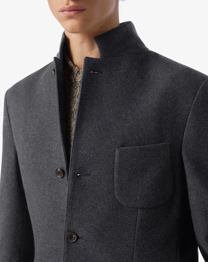 Corneliani Jackets Grey 4button Jersey Wool Jacket 8211 Men