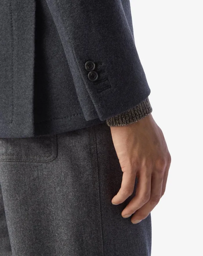 Corneliani Jackets Grey 4button Jersey Wool Jacket 8211 Men