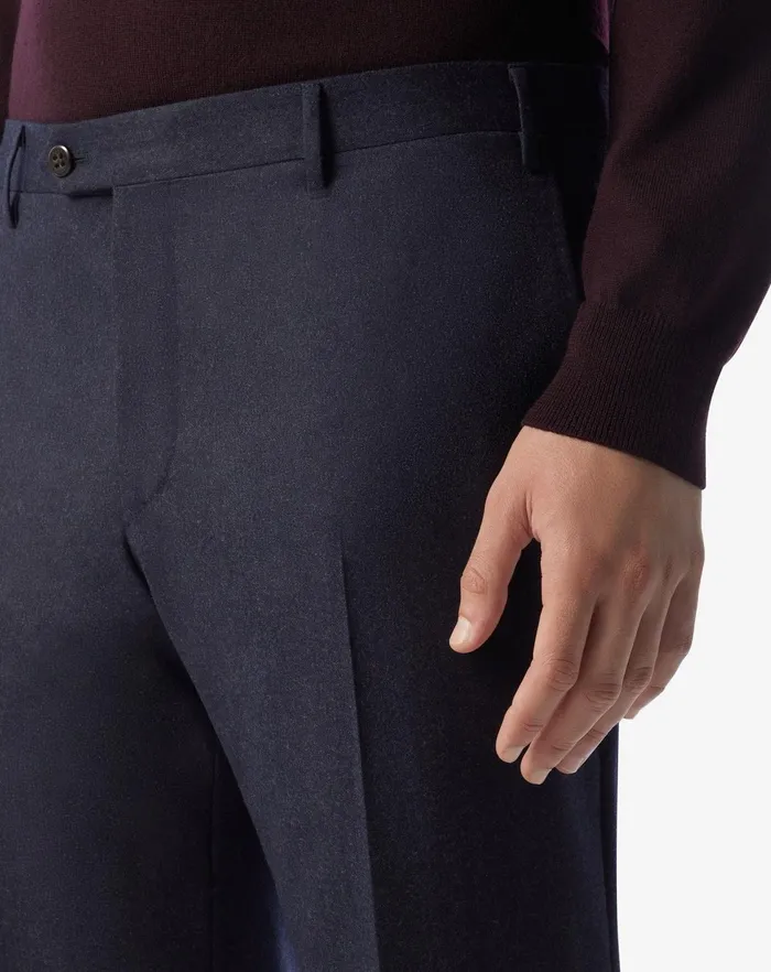 Corneliani Pants Blue Pure Wool Trousers For Men 8211 Men