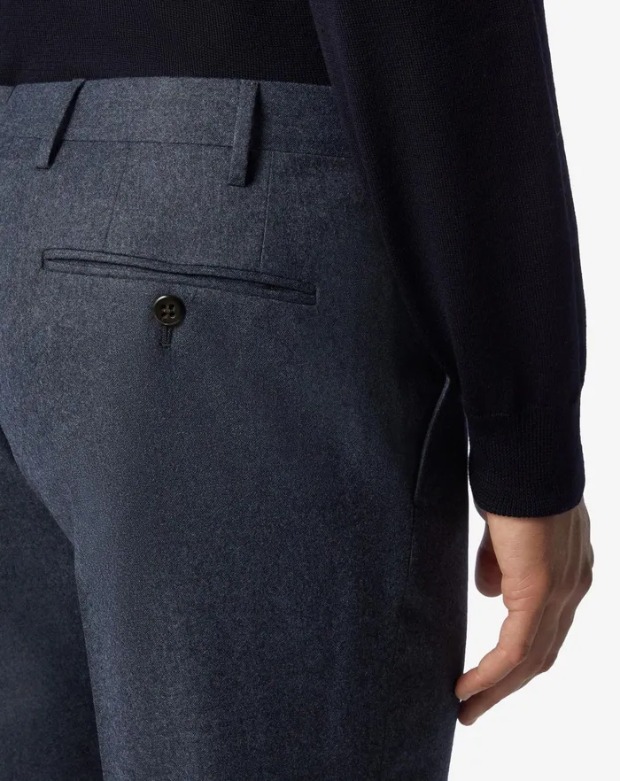 Corneliani Pants Blue Pure Wool Trousers For Men 8211 Men