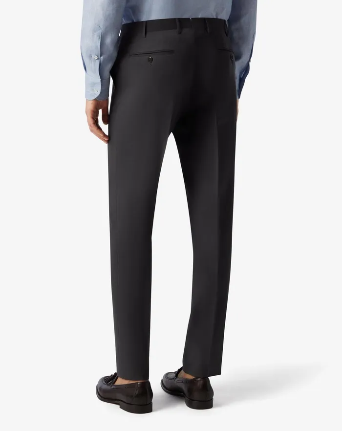Corneliani Pants Dark Grey 120039s Stretch Wool Trousers 8211 Men