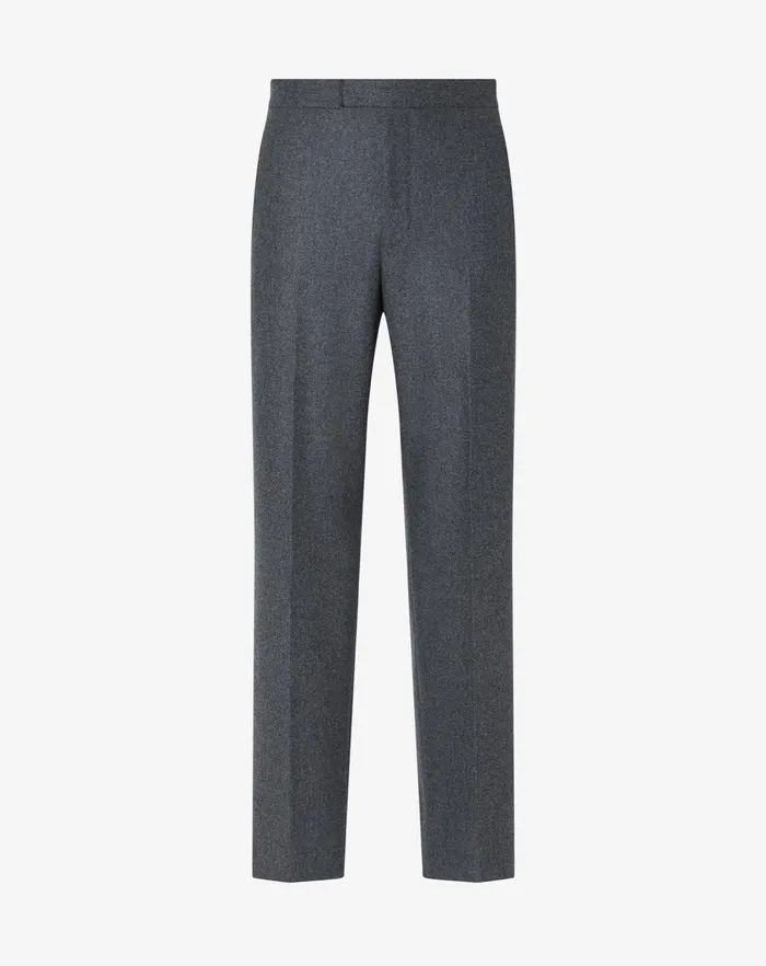Corneliani Pants Dark Melange Grey Flannel Trousers For Men 8211 Men