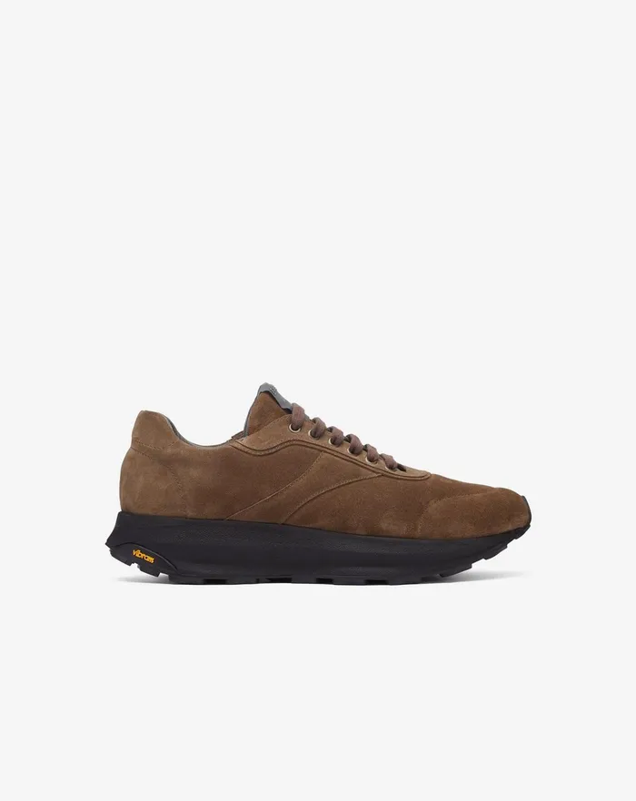 Corneliani Shoes Tobacco Brown Suede Running Shoes For Men 8211 Men