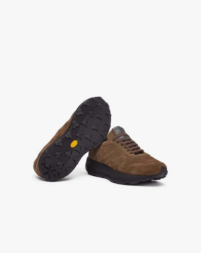 Corneliani Shoes Tobacco Brown Suede Running Shoes For Men 8211 Men