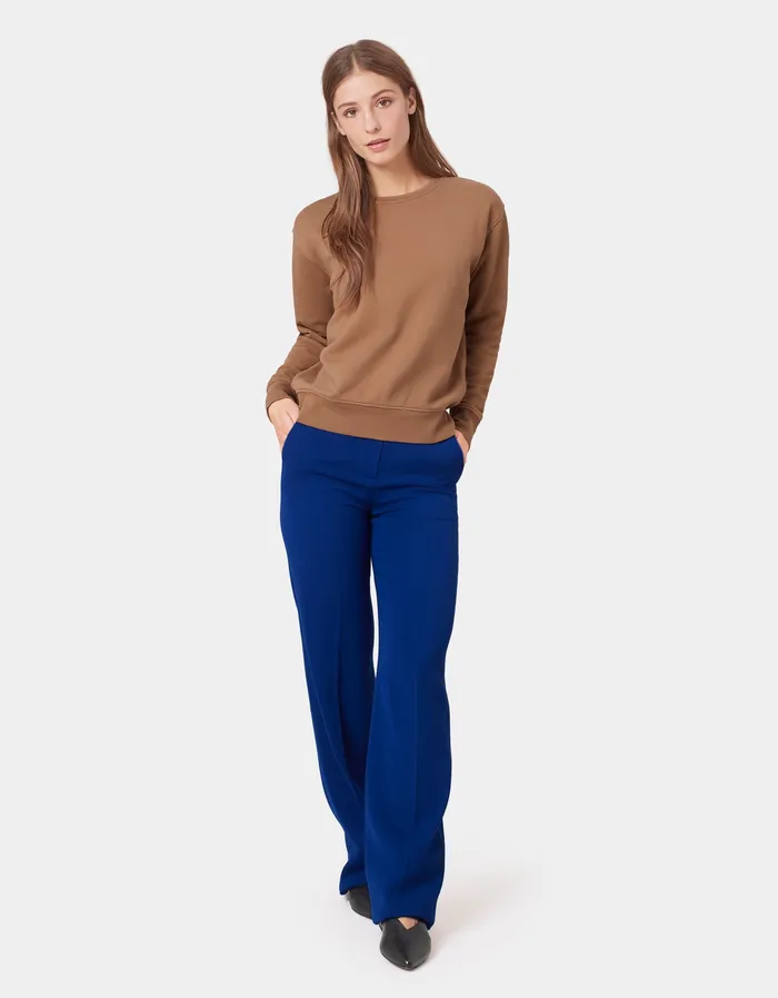 Crewneck Sweatshirts Colorfulstandard Women Women Classic Organic Crew 8211 Teal Blue