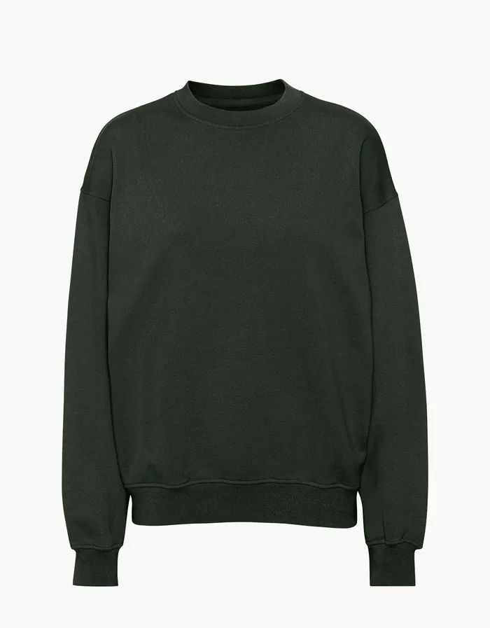 Crewneck Sweatshirts Organic Oversized Crew 8211 Hunter Green 8211 Colorfulstandard Women Crewneck Sweatshirts Organic Oversized Crew 8211 Hunter Green 8211 Colorfulstandard Women