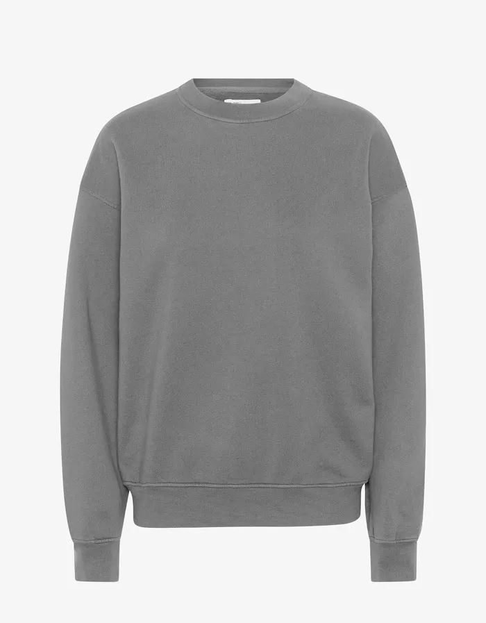 Crewneck Sweatshirts Women Colorfulstandard Organic Oversized Crew 8211 Storm Grey