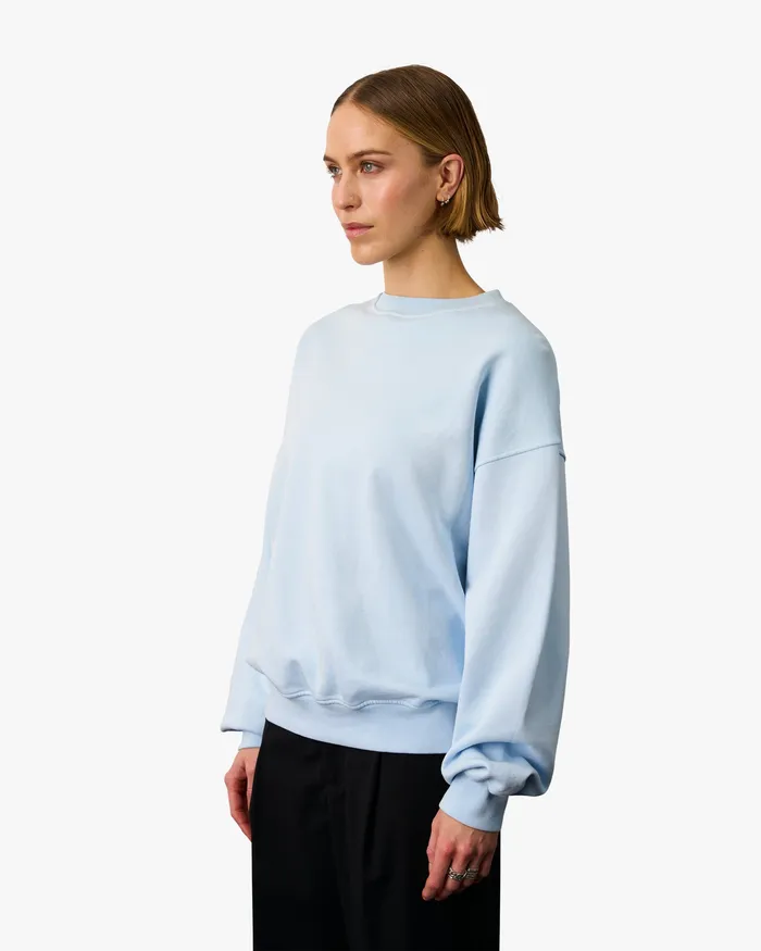 Crewneck Sweatshirts Women Organic Oversized Crew 8211 Magenta Blaze Colorfulstandard