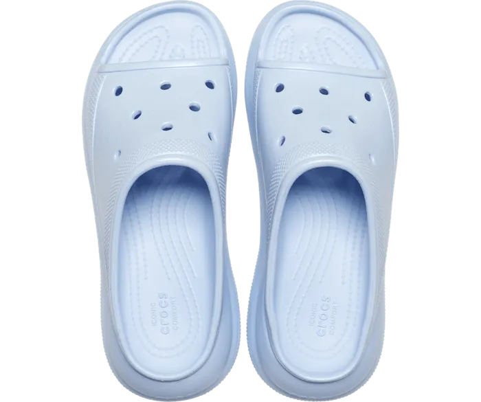 Crush Meta Pearl Slide Blue Calcite Women Crocs Sandals
