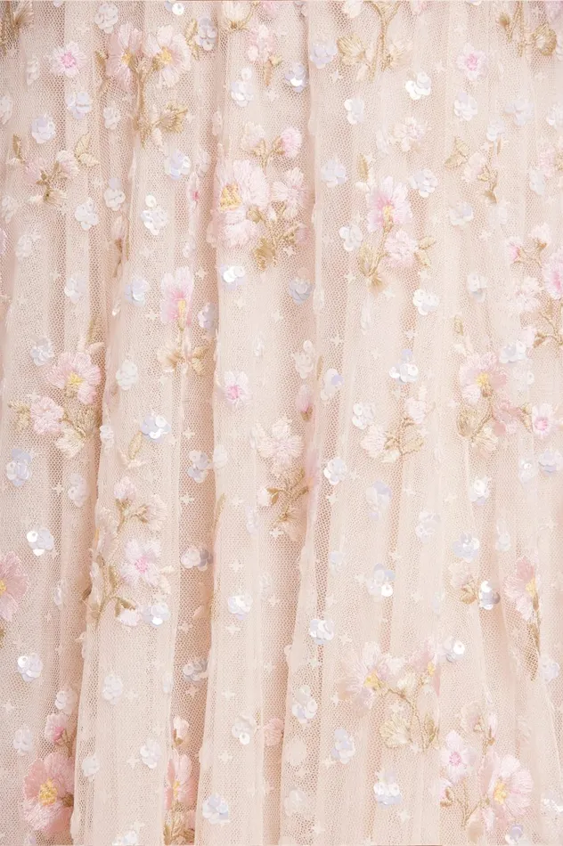 Dahlia Ditsy Ankle Gown Champagne Women Needle and Thread Dresses