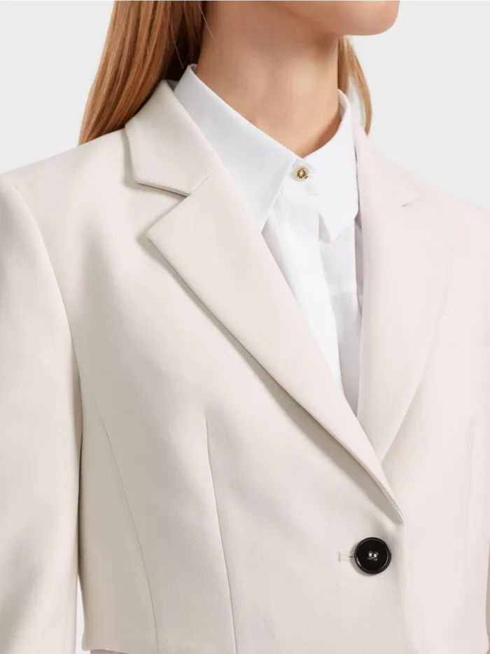 Damen Marc Cain Blazer Aktueller Kurzblazer Smoke