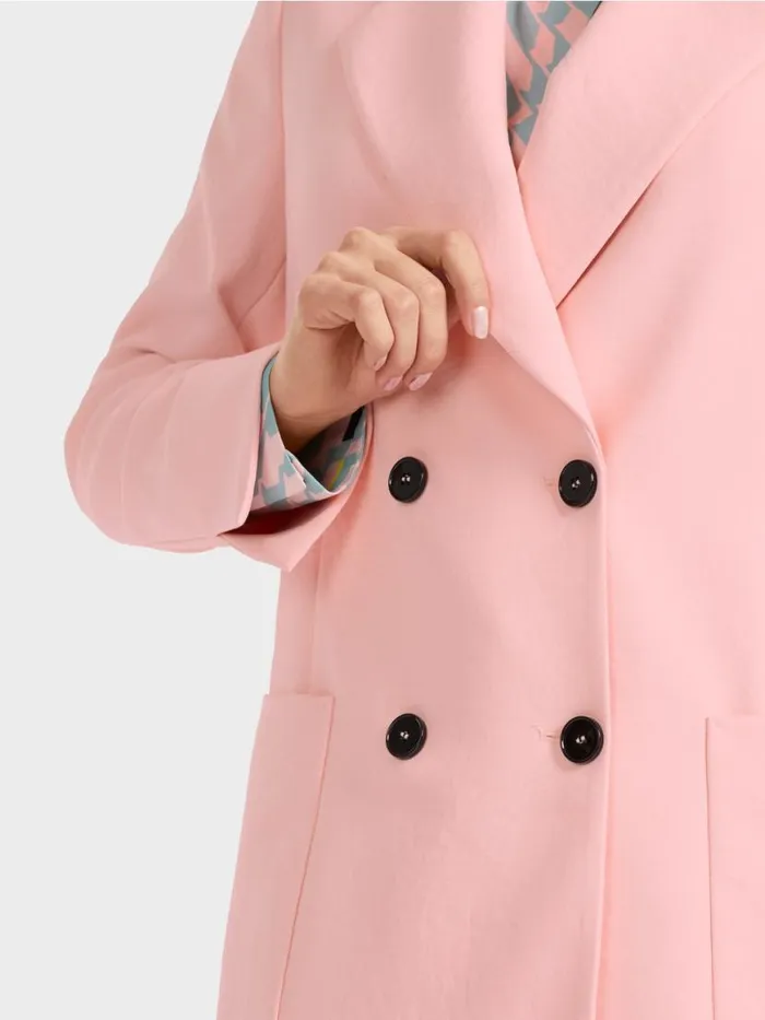 Damen Marc Cain Blazer Blazer Im CrinkleLook Soft Powder Pink