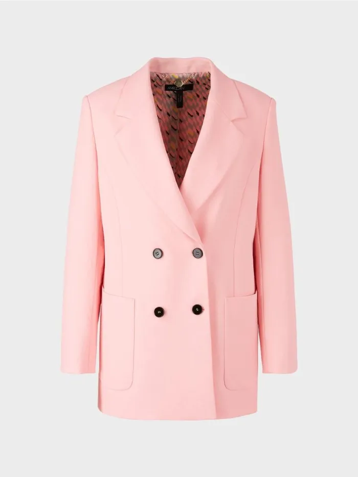Damen Marc Cain Blazer Blazer Im CrinkleLook Soft Powder Pink